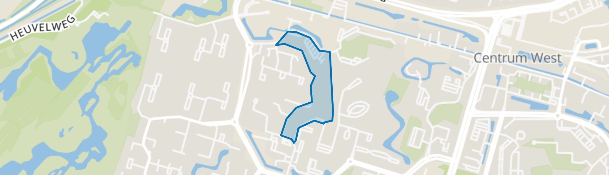 Bossenbuurt hoog-West, Zoetermeer map