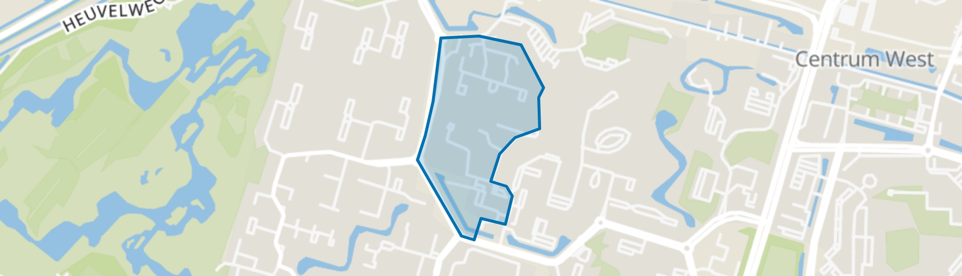 Bossenbuurt laag, Zoetermeer map