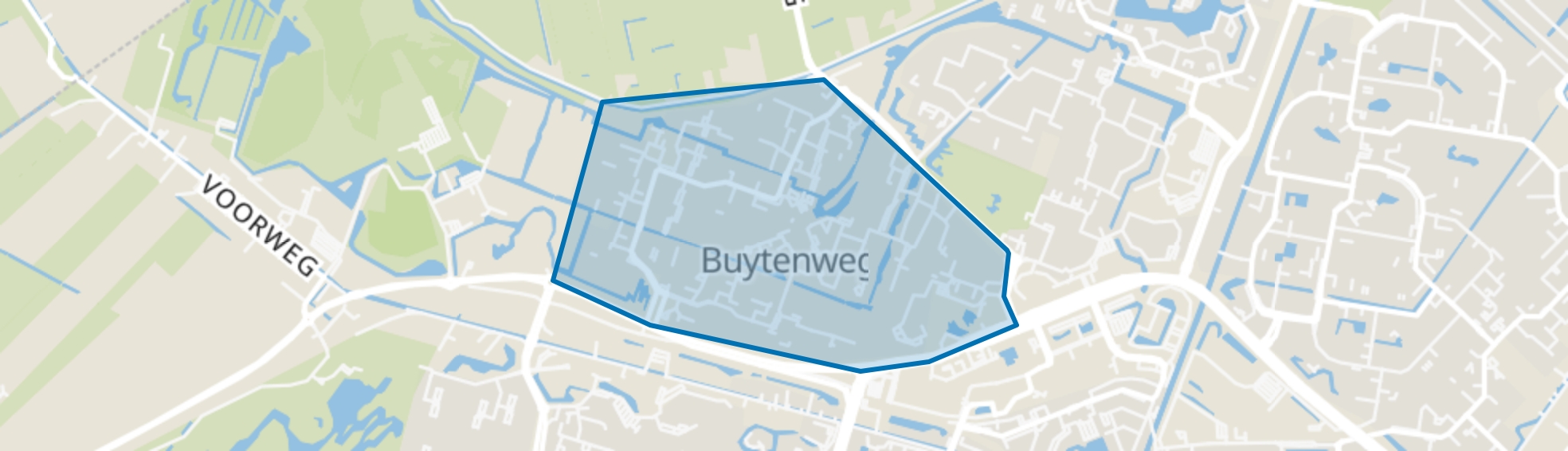 Buytenwegh, Zoetermeer map