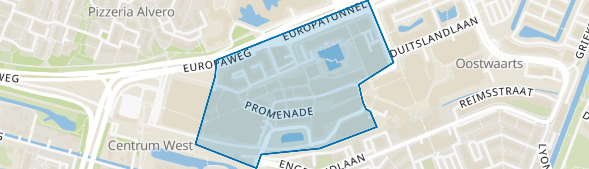 Centrum-Midden, Zoetermeer map