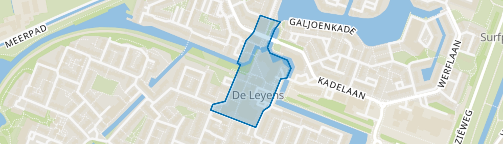 De Leyens-Centrum, Zoetermeer map