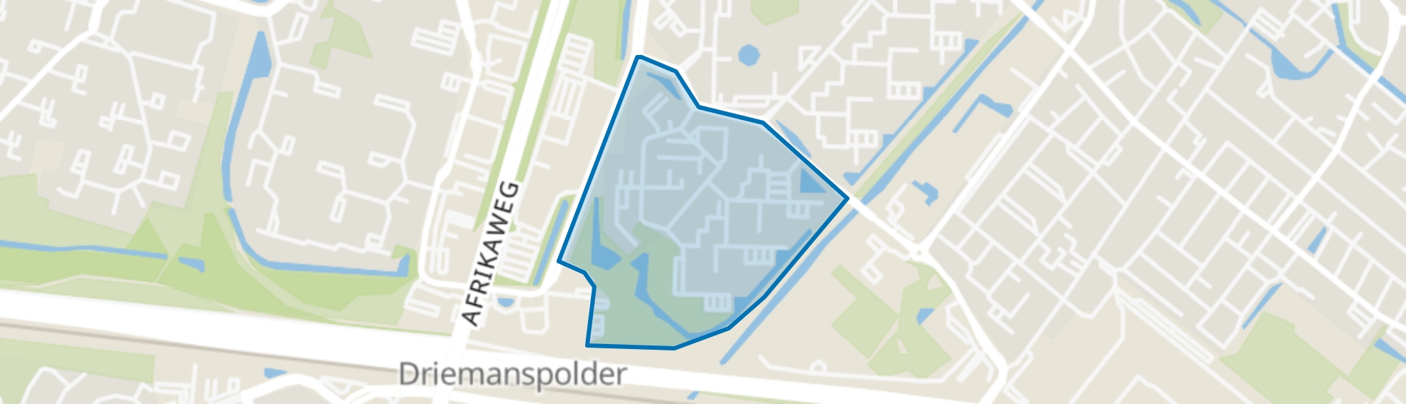 Driemanspolder-Zuid, Zoetermeer map