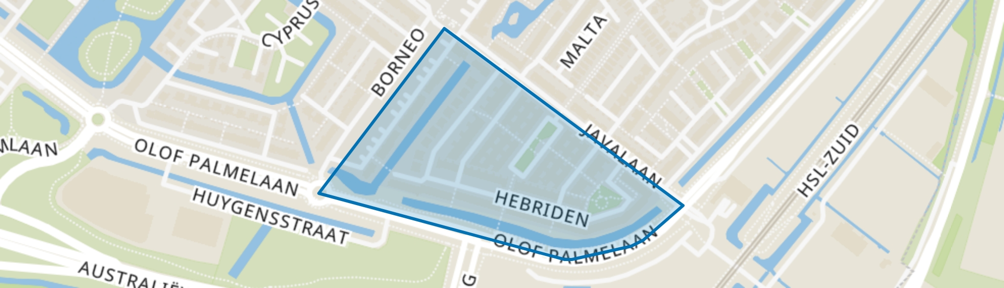 Eilandenbuurt-Zuidoost, Zoetermeer map
