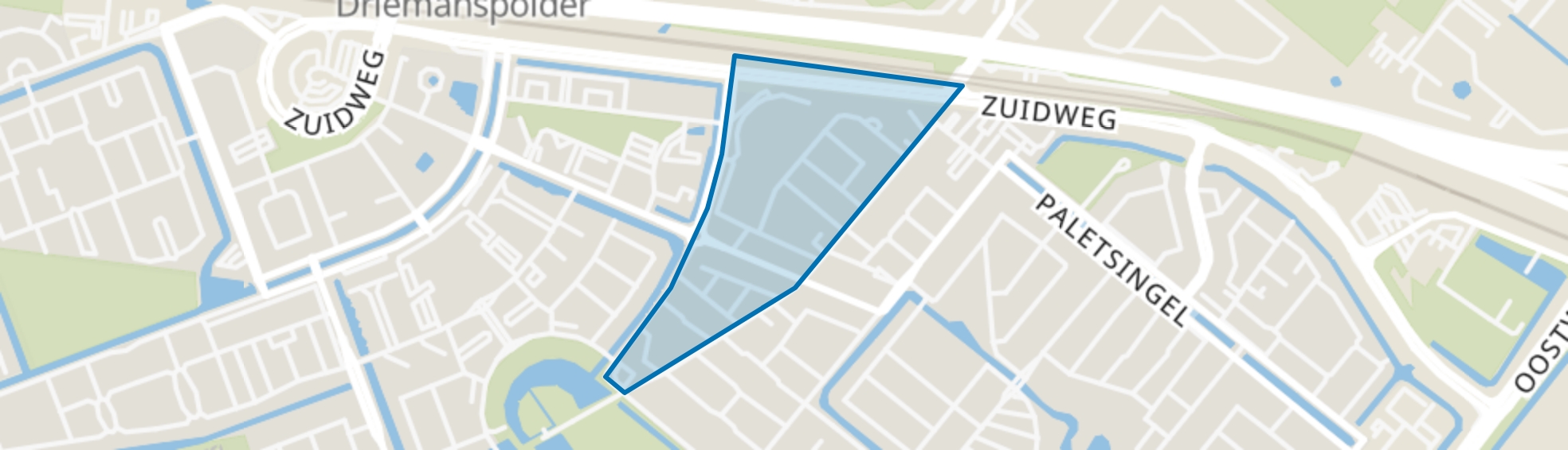 Gangenbuurt-Oost, Zoetermeer map