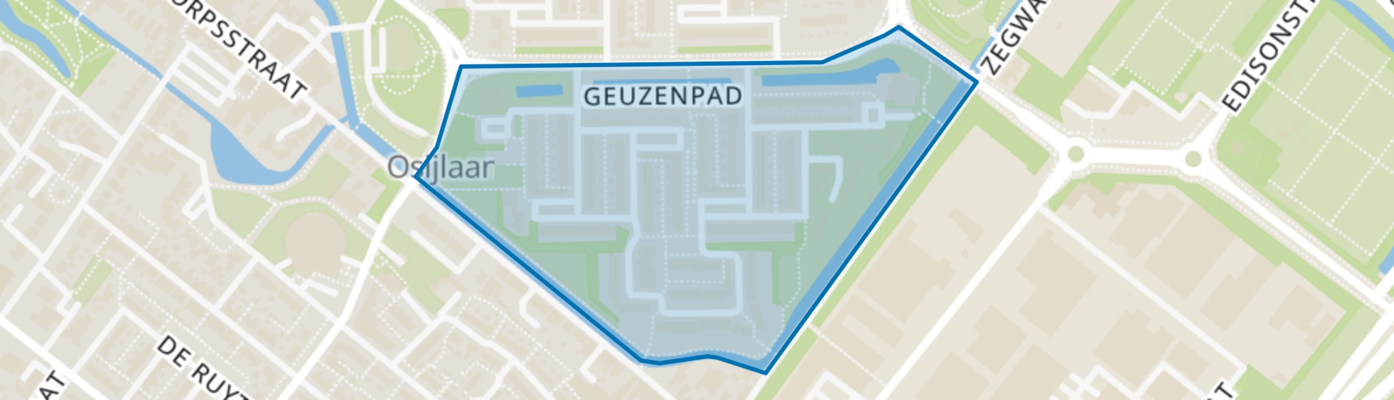 Geuzenbuurt, Zoetermeer map