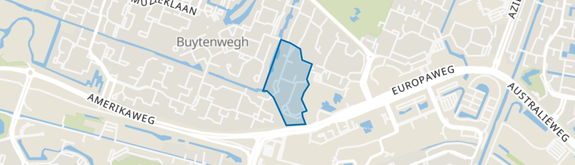Hovenbuurt midden-Oost, Zoetermeer map