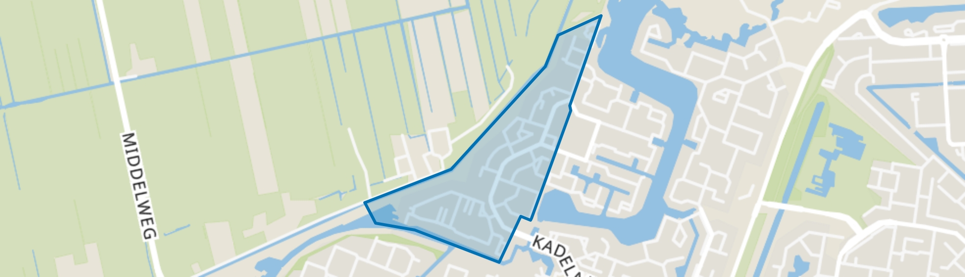 Kadebuurt-West, Zoetermeer map