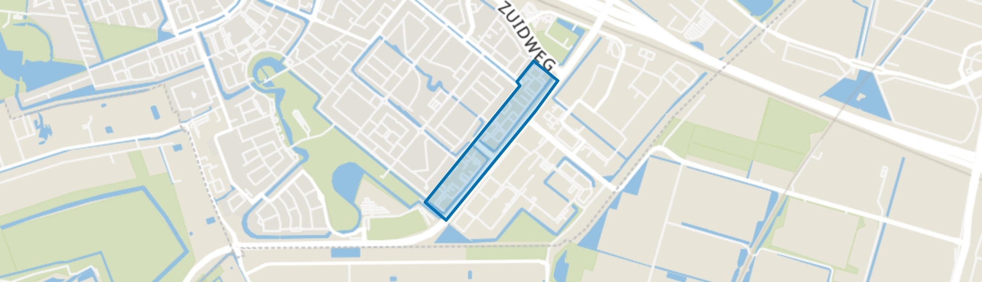 Kantorenstrook Rokkeveen-Oost, Zoetermeer map