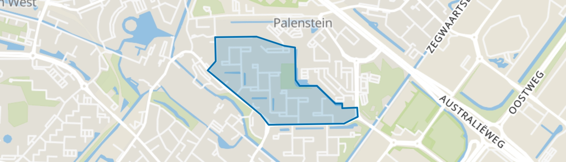 Palenstein-Zuid, Zoetermeer map