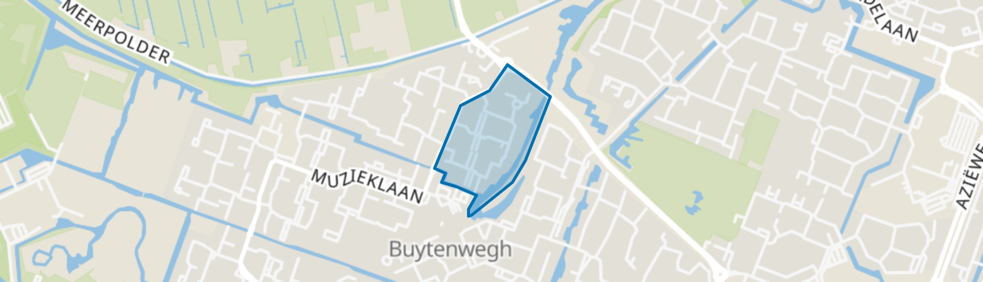 Rodenbuurt-Noordoost, Zoetermeer map