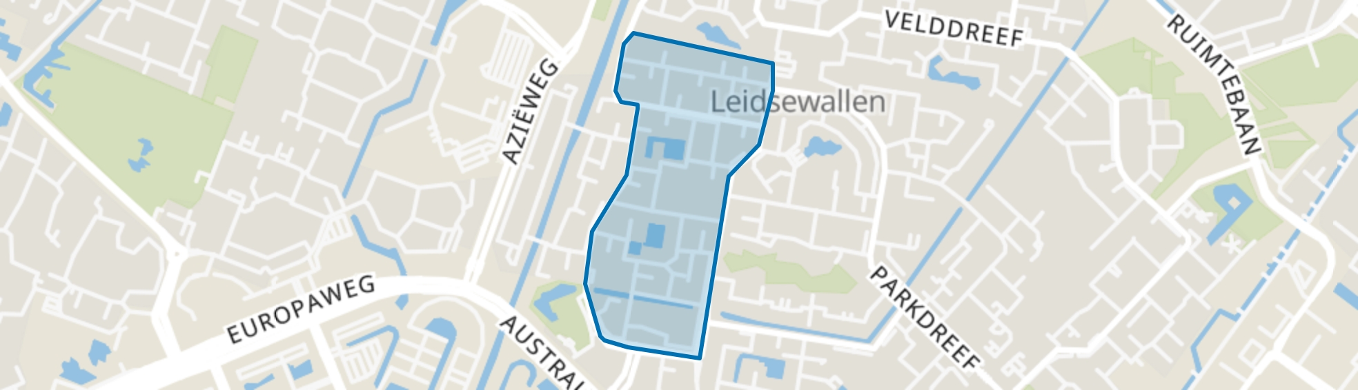 Vaartenbuurt-Oost, Zoetermeer map
