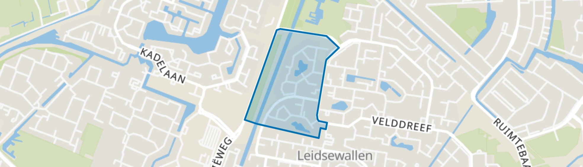 Veldenbuurt-West, Zoetermeer map