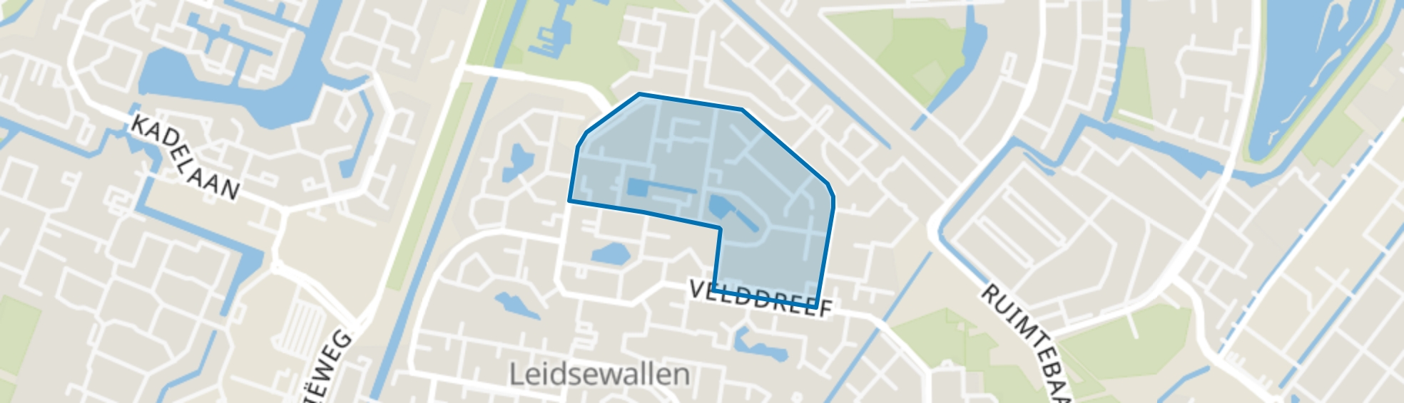 Weidebuurt-Zuid, Zoetermeer map