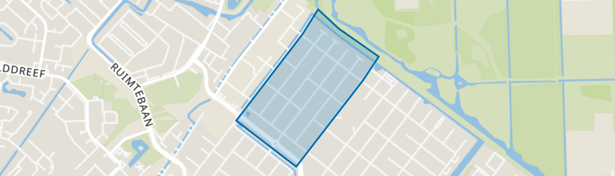Zuid-Hollandbuurt-Noordwest, Zoetermeer map
