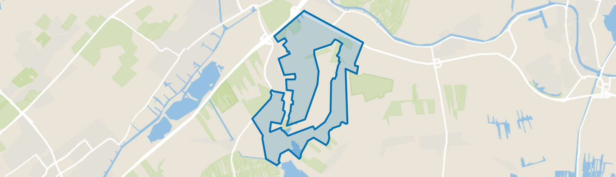 Verspreide huizen, Zoeterwoude map