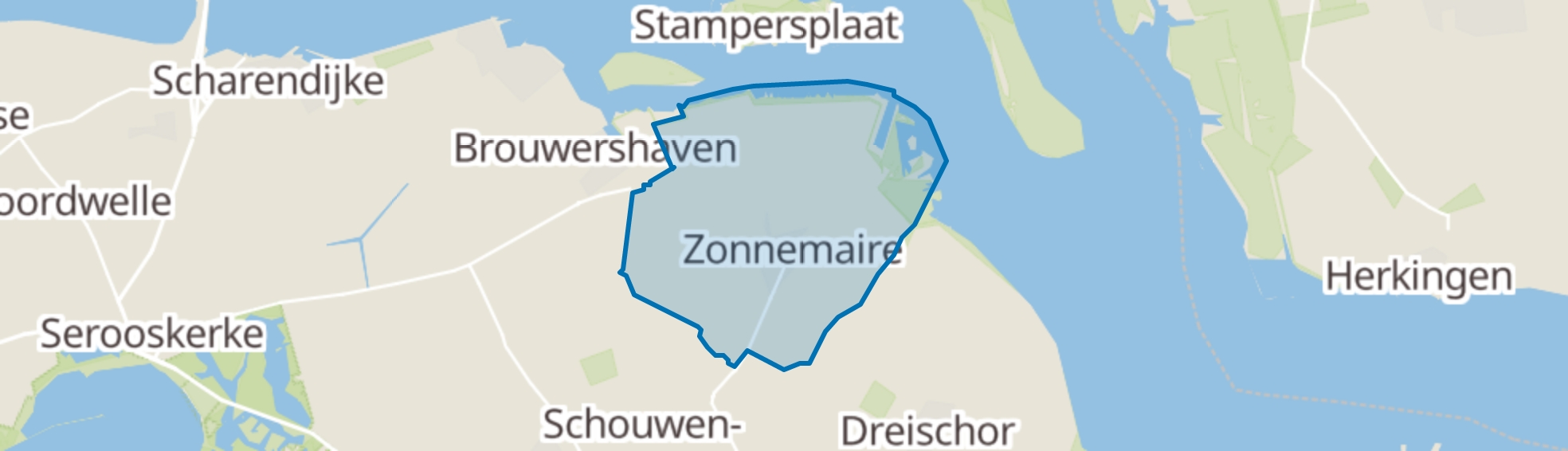 Zonnemaire map