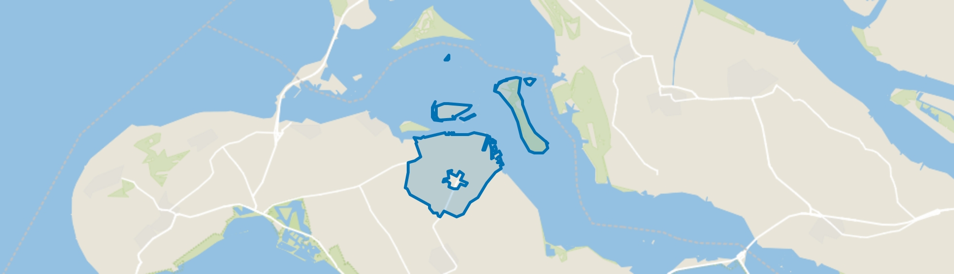 Verspreide huizen Zonnemaire, Zonnemaire map