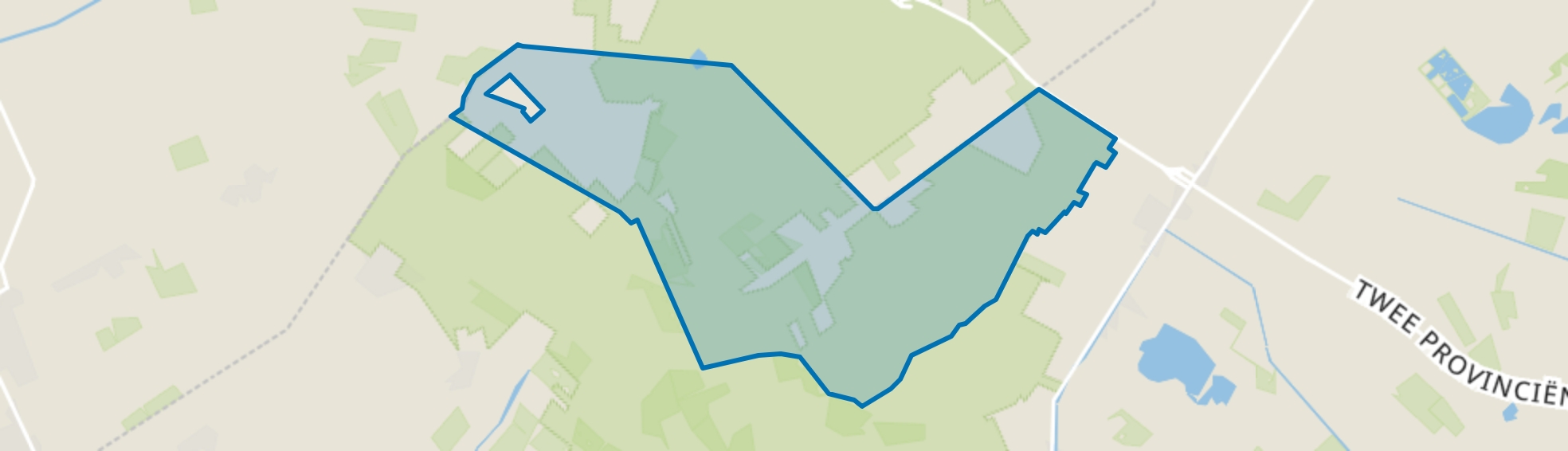Verspreide huizen Zorgvlied, Zorgvlied map