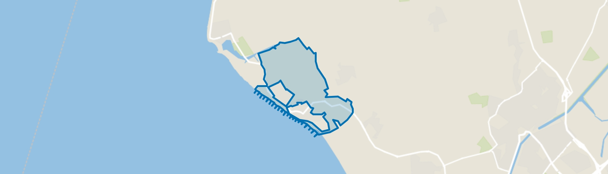 Verspreide huizen Zoutelande, Zoutelande map