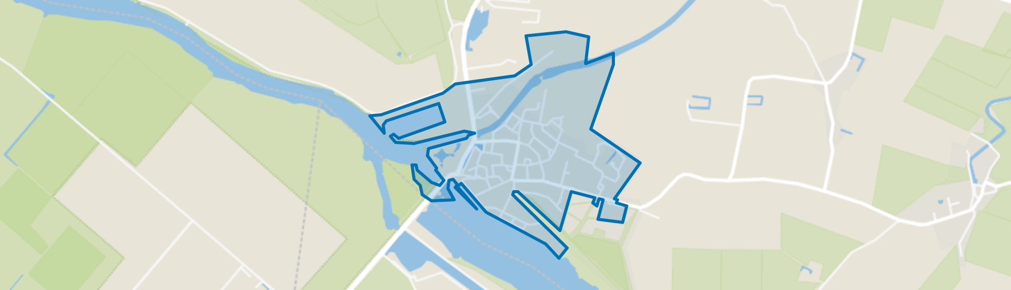 Zoutkamp, Zoutkamp map