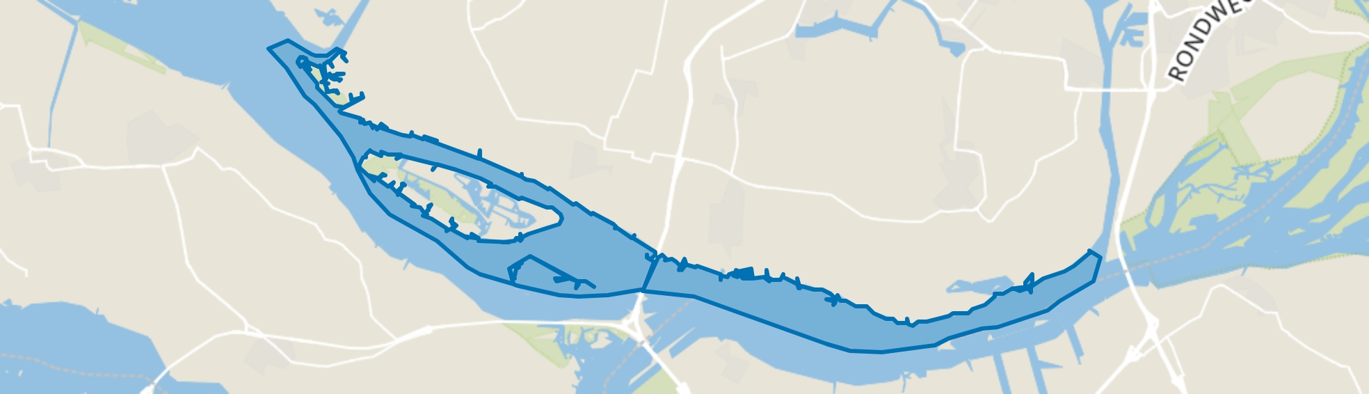 Water, Zuid-Beijerland map