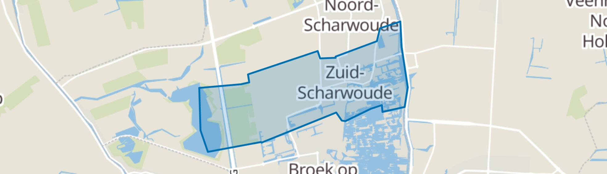 Zuid-Scharwoude map