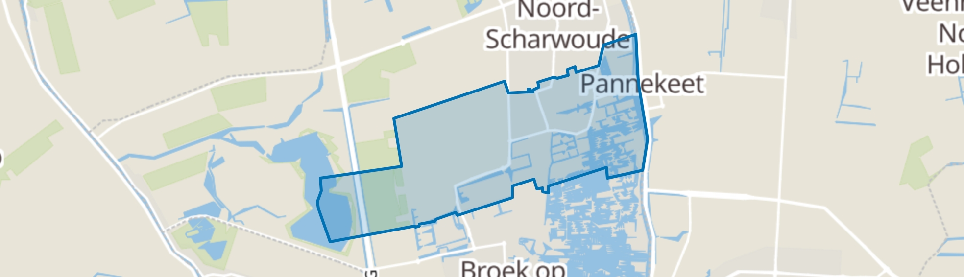 Zuid-Scharwoude map