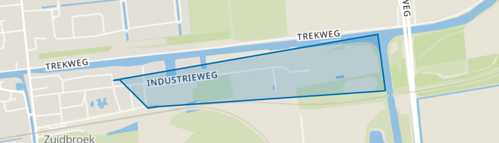 Industrieterrein Zuidbroek, Zuidbroek map
