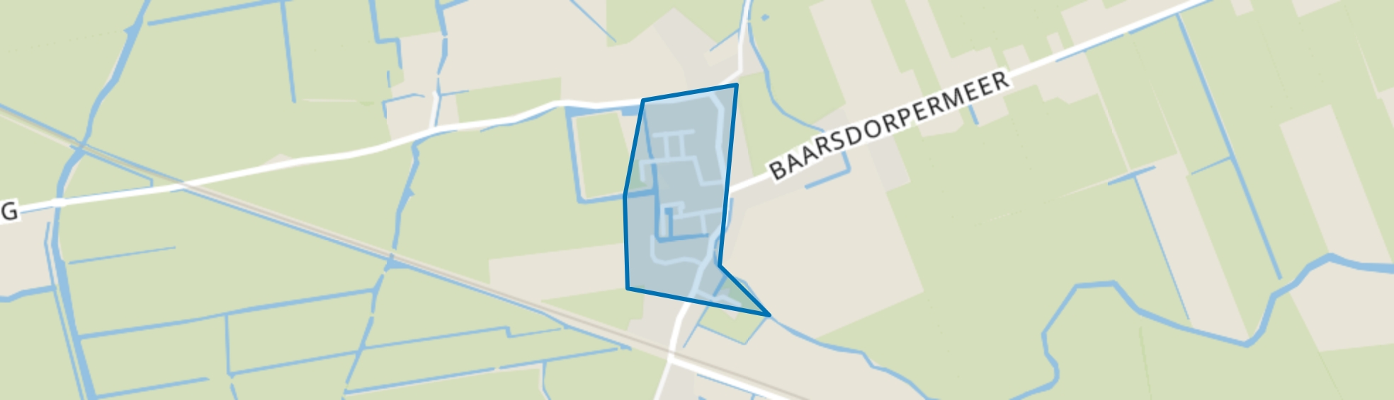 Zuidermeerweg en omgeving, Zuidermeer map