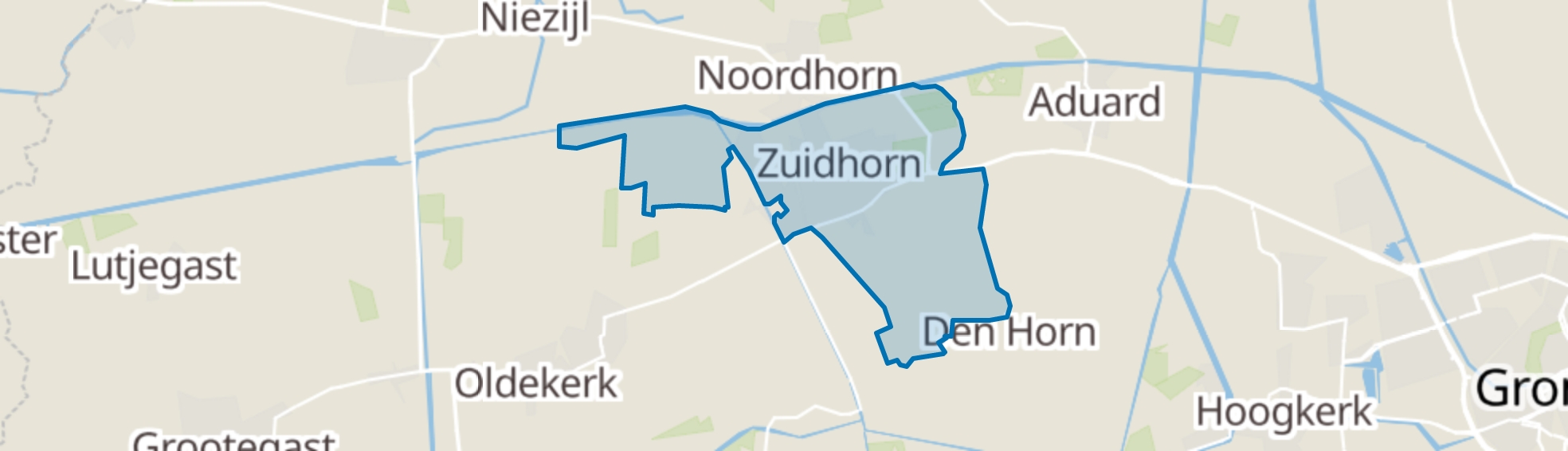 Zuidhorn map