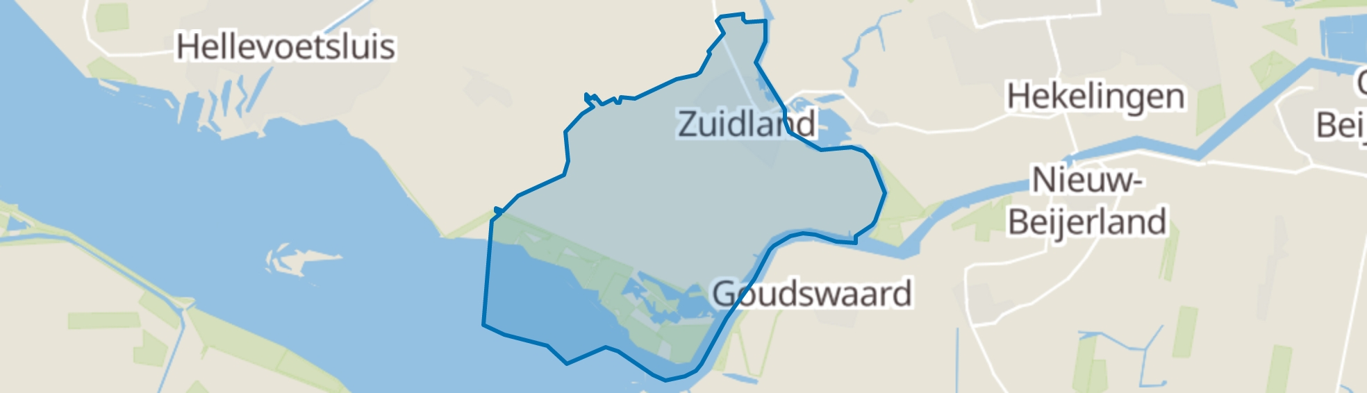 Zuidland map