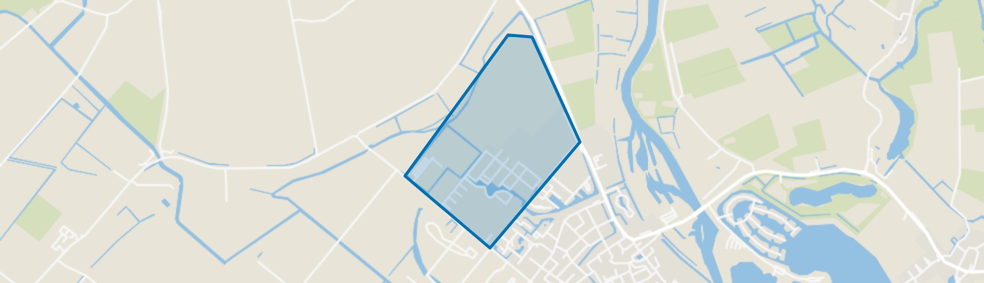 Kreken van Nibbeland, Zuidland map
