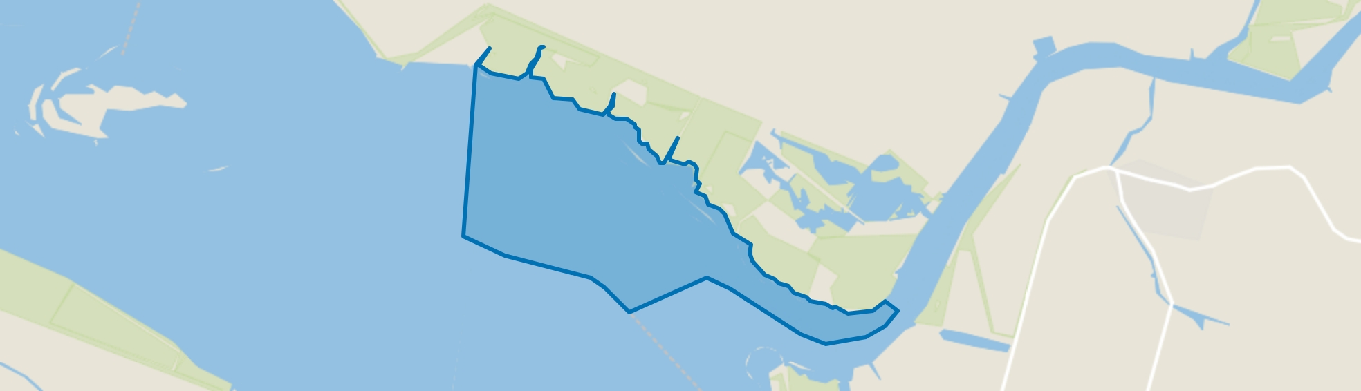 Water, Zuidland map