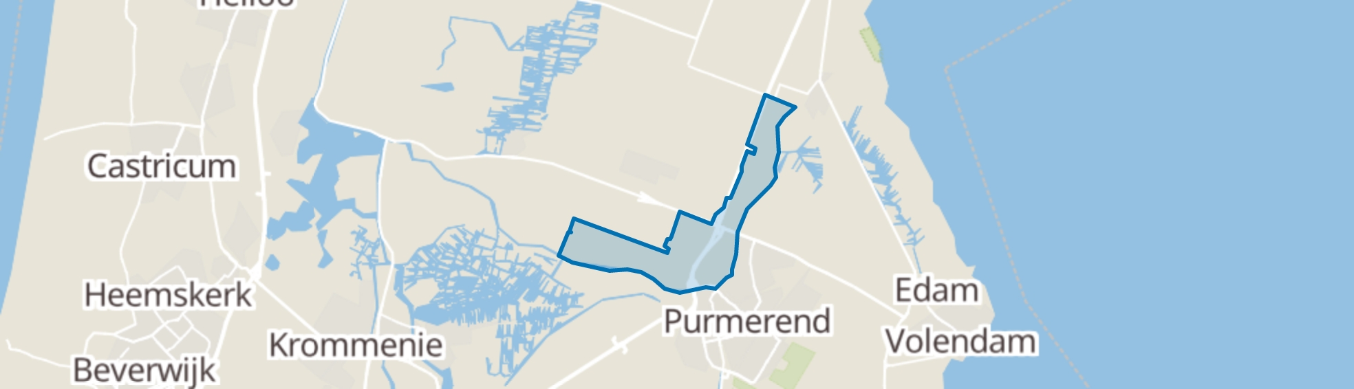 Zuidoostbeemster map