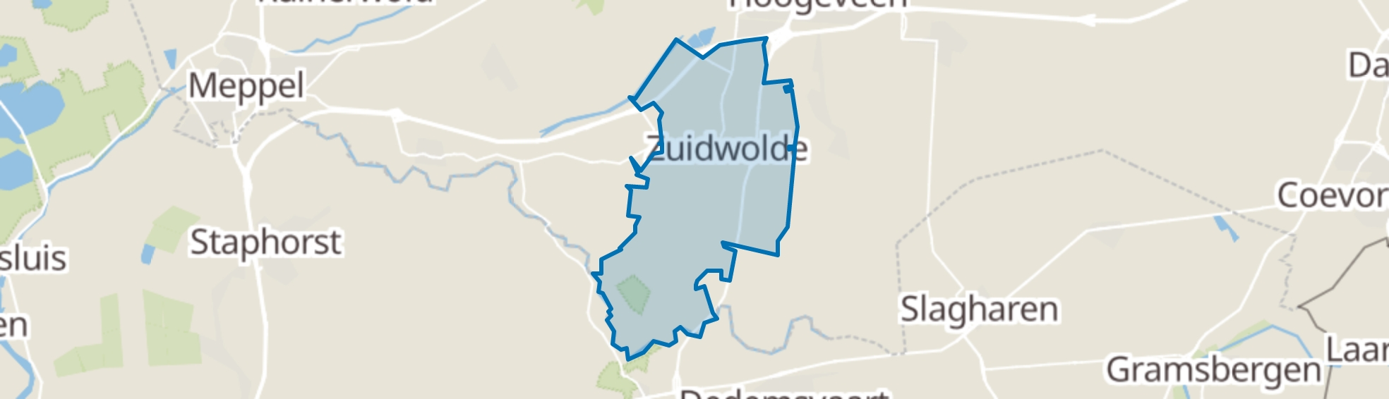 Zuidwolde (DR) map