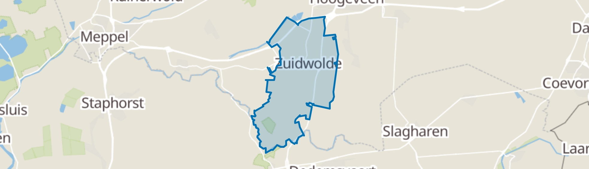 Zuidwolde (DR) map