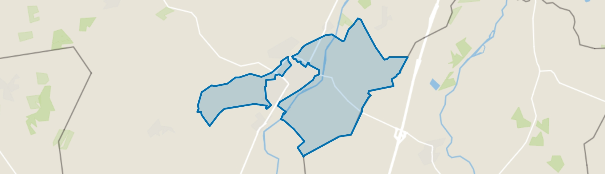 Verspreide huizen Zundert, Zundert map