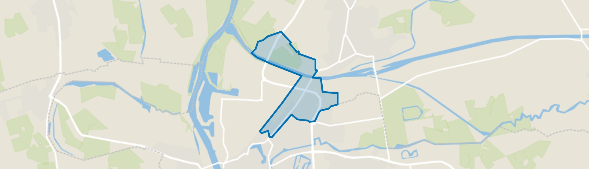 Deventerweg en Polbeek, Zutphen map