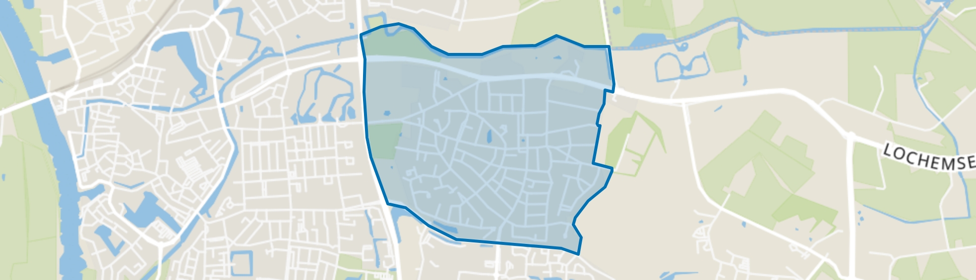 Dorp Warnsveld, Zutphen map