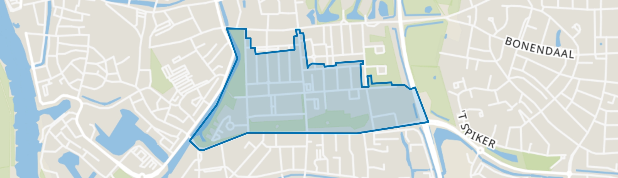 Warnsveldsewegkwartier-Zuid, Zutphen map