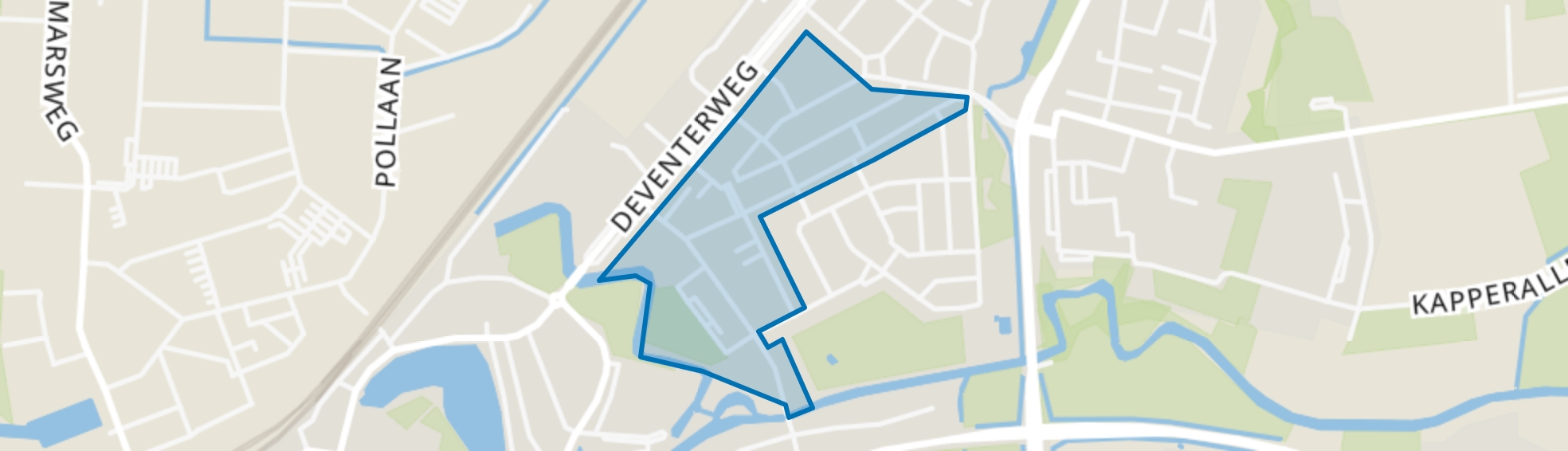 Weg naar Laren en omgeving, Zutphen map