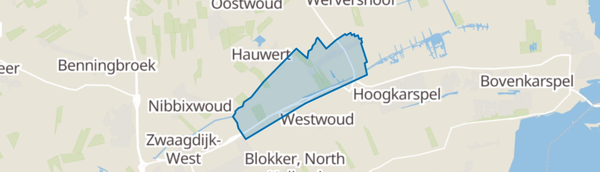 Zwaagdijk-Oost map