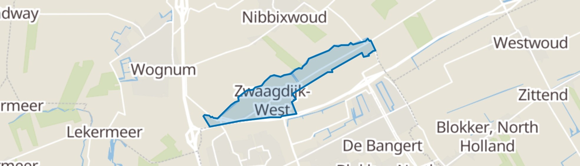 Zwaagdijk-West map