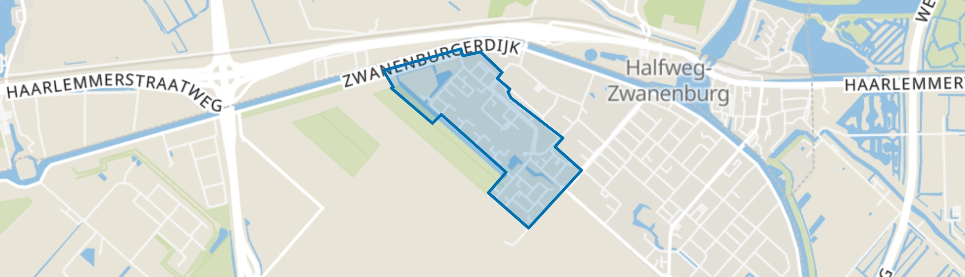 Zwanenburg West, Zwanenburg map