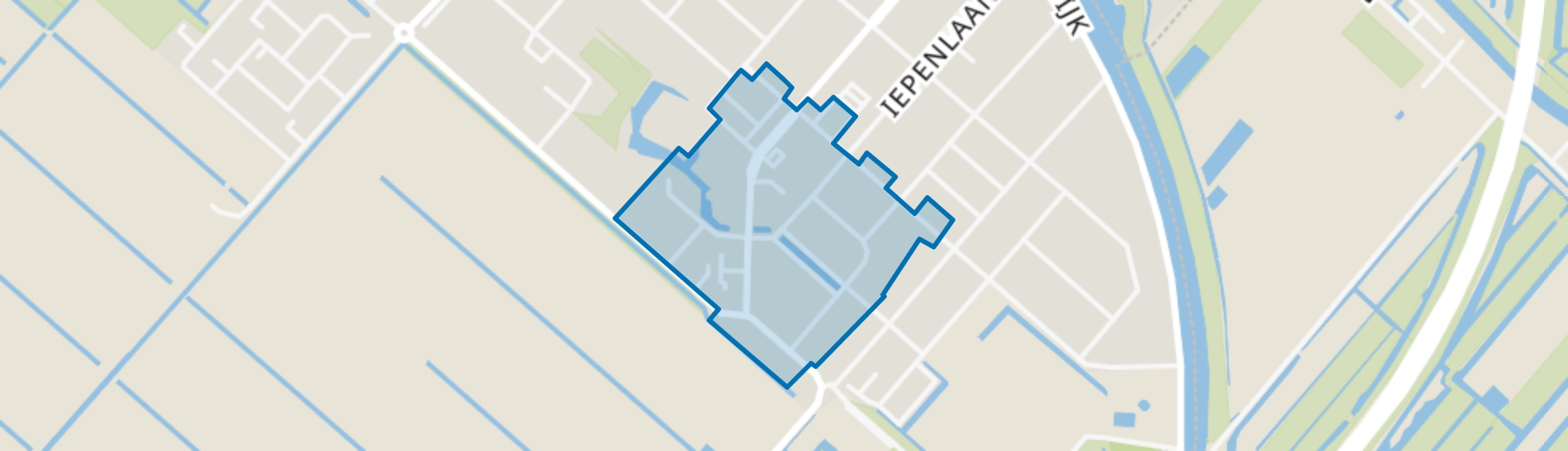 Zwanenburg Zuidoost, Zwanenburg map