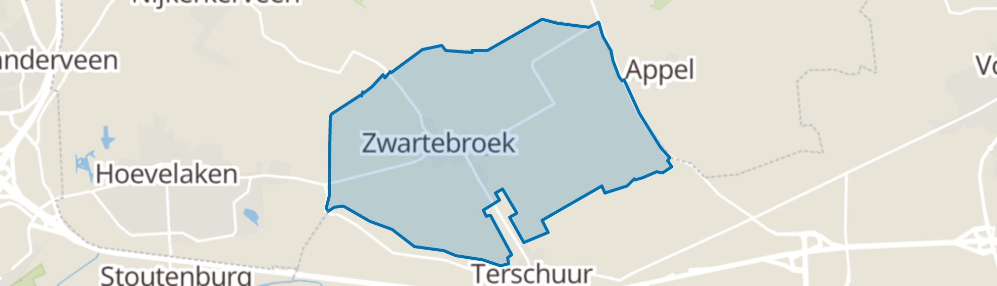 Zwartebroek map