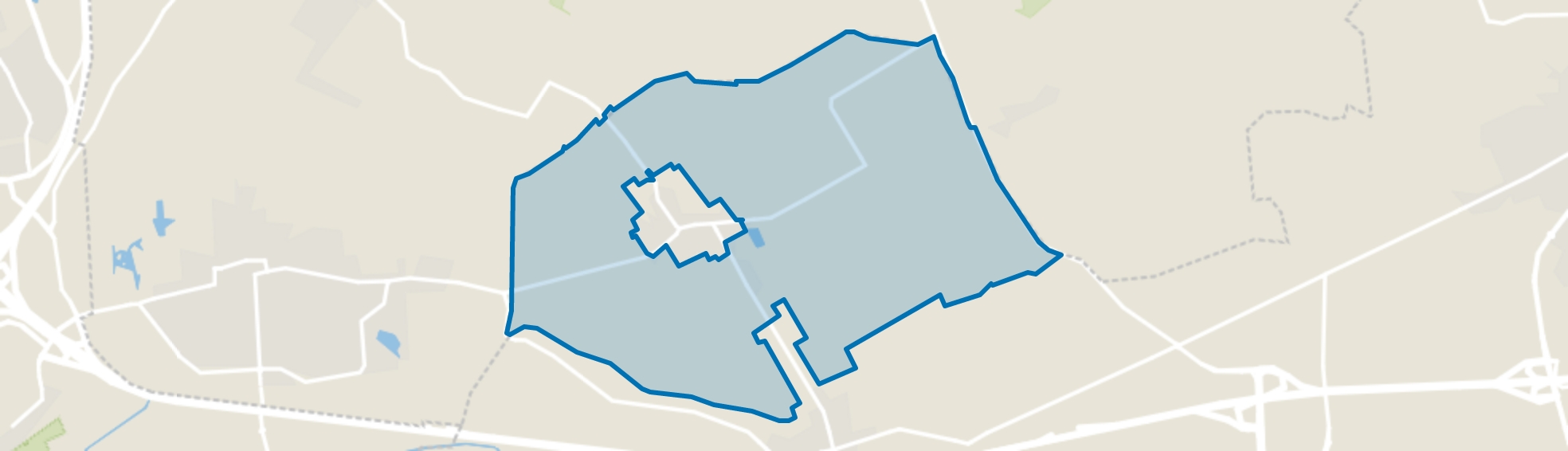 Buitengebied Zwartebroek, Zwartebroek map