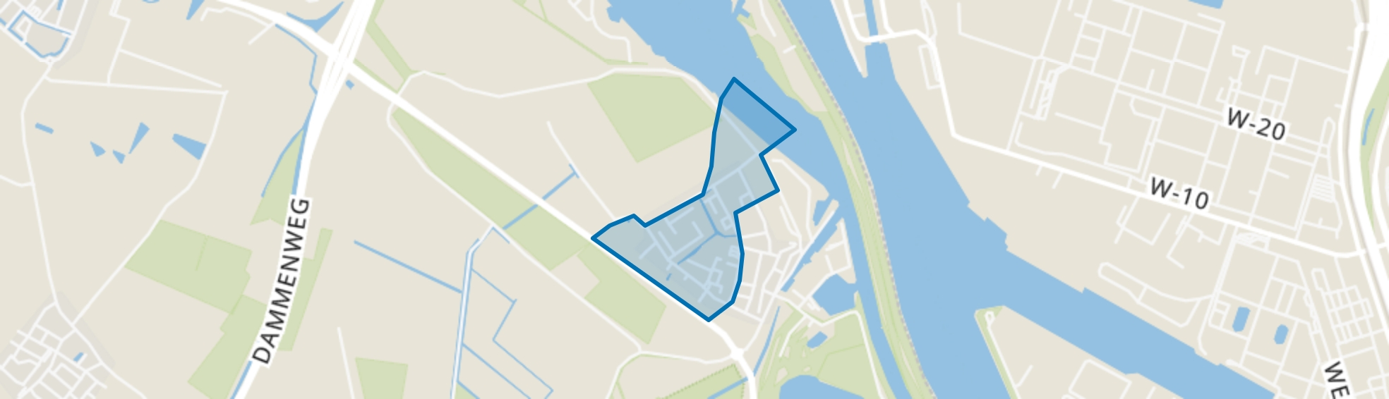 Tuindorp-Hofstede, Zwartewaal map