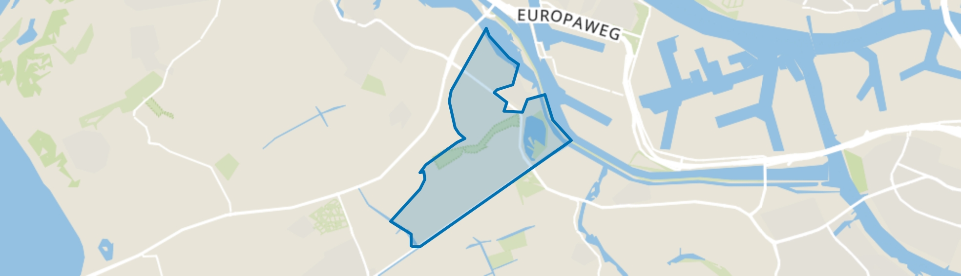 Verspreide huizen, Zwartewaal map