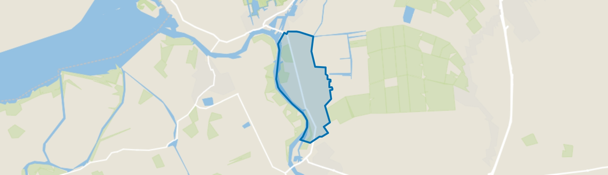 De Velde-Zwartewatersklooster, Zwartsluis map